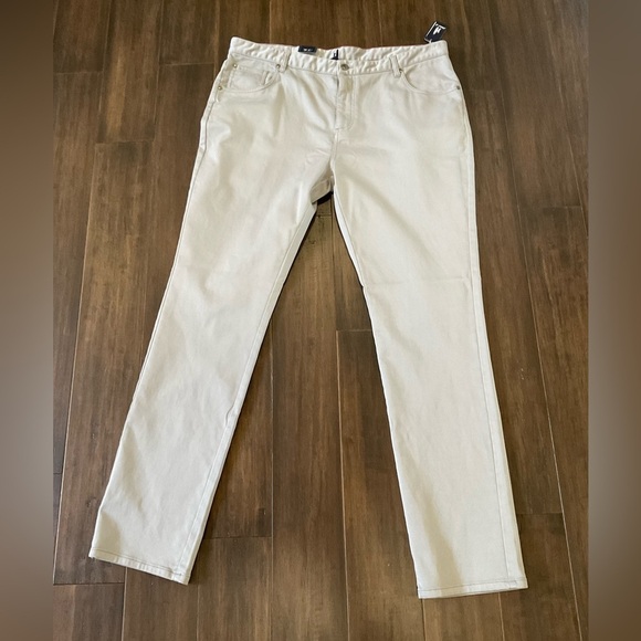Johnnie-O Terry 5-Pocket Stretch Performance Pants Quarry Gray Mens Size 40X34 - Picture 1 of 6